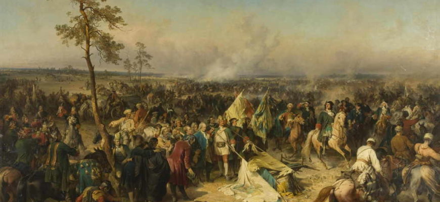 Александр Коцебу. Победа при Полтаве, 1862. Государственный Эрмитаж